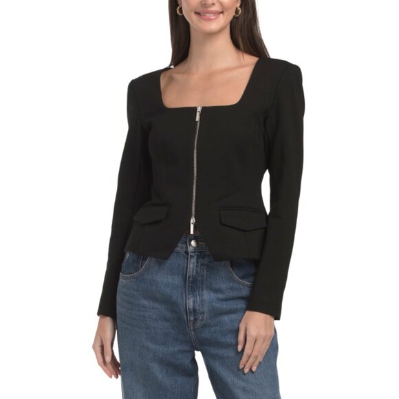 TOCCIN Jet Koda Zip Front Long Sleeve Top - Picture 1 of 2